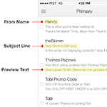 Text Preview nelle E-mail
