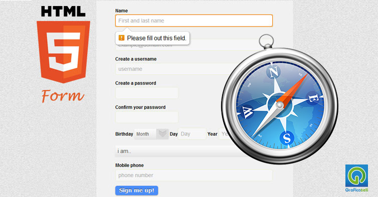 Attributo "required" in Safari non funziona